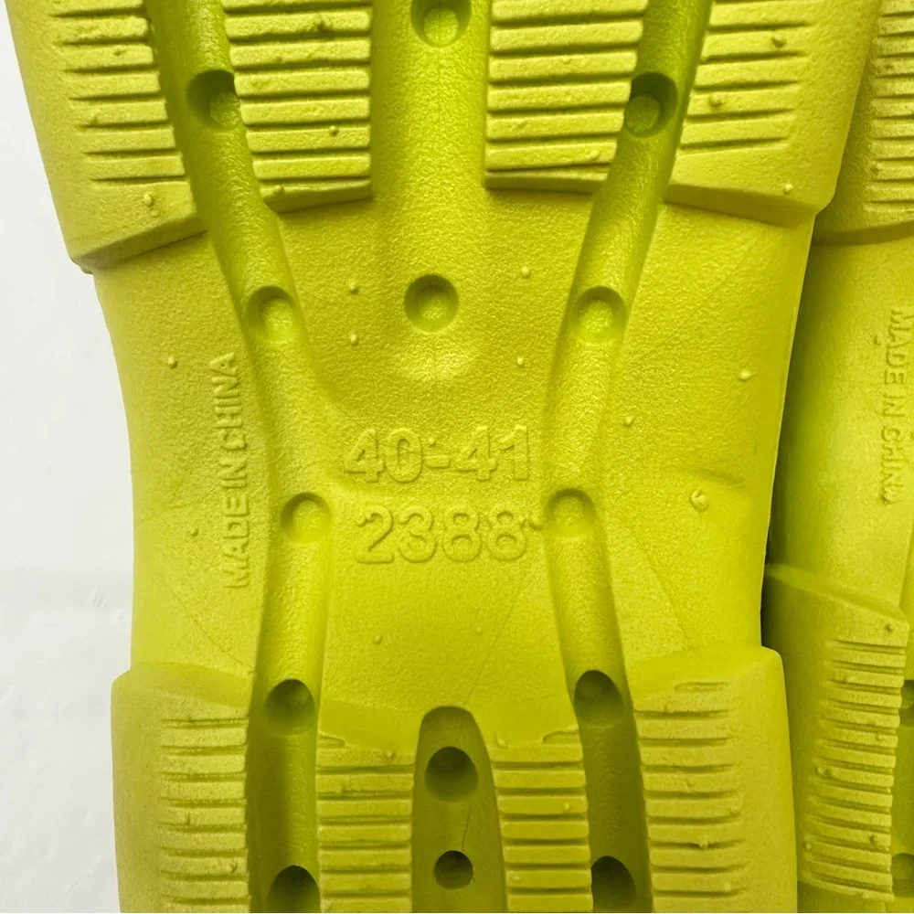 One of a Kind‎ Fashion Bright Green Christmas Platform Clogs (similar to Crocks)